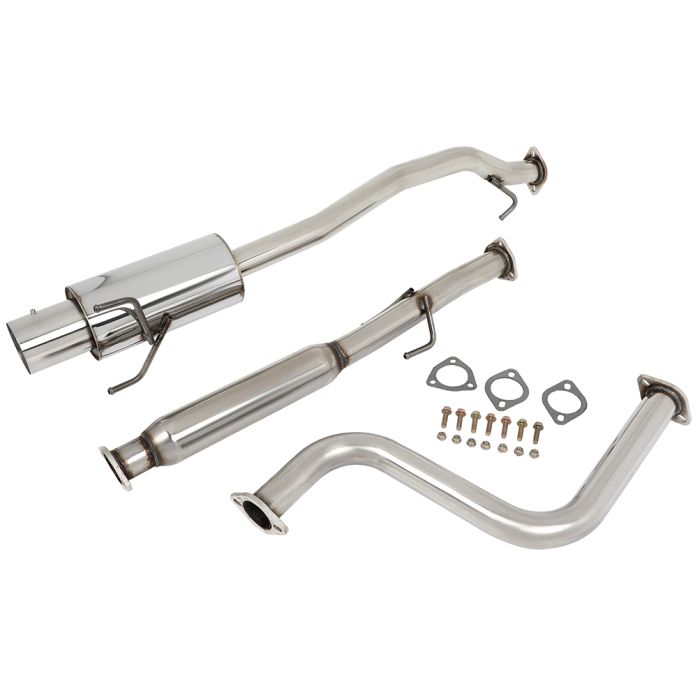 1990-1993 Honda Accord 2.2L Muffler Catback Exhaust System 2.5" Pipe 4" Tip Kit