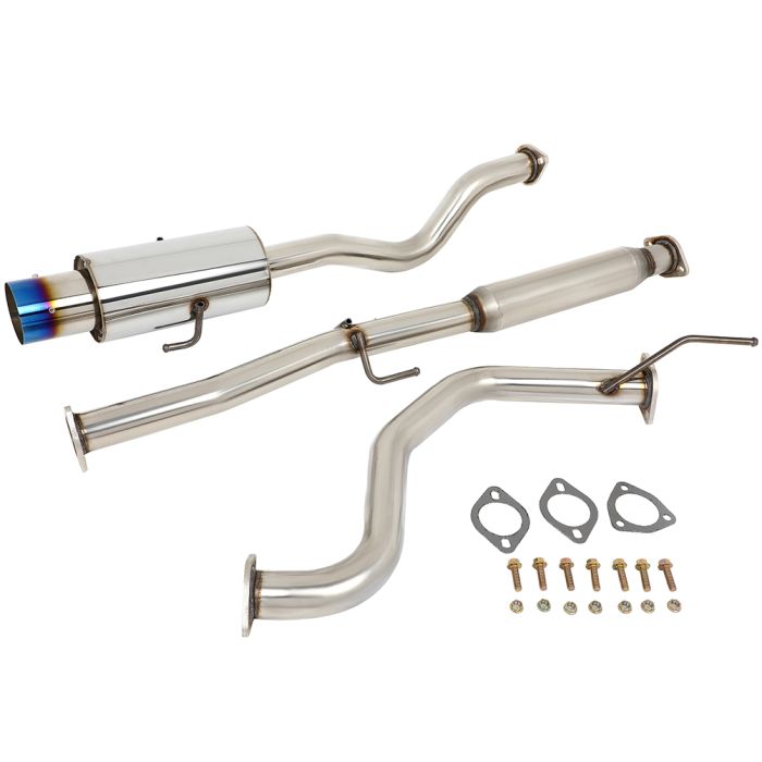 4" 4 inch 1994-2001 Acura Integra 1.8L Burnt Tip Blue Muffler Catback Exhaust System