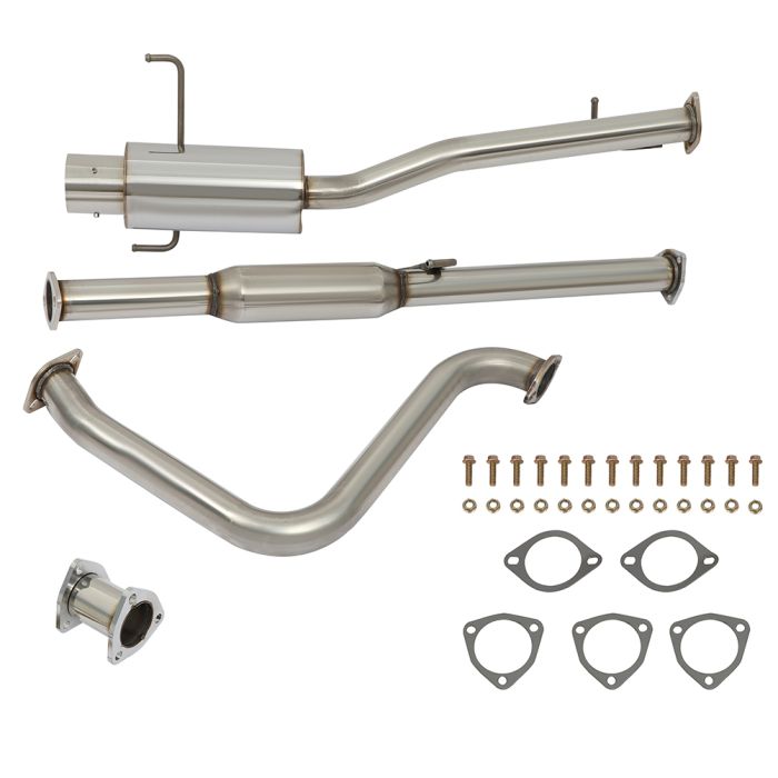 1992-2001 Honda Prelude 2.2L 2.3L 4" Roll Muffler Tip Catback Exhaust System