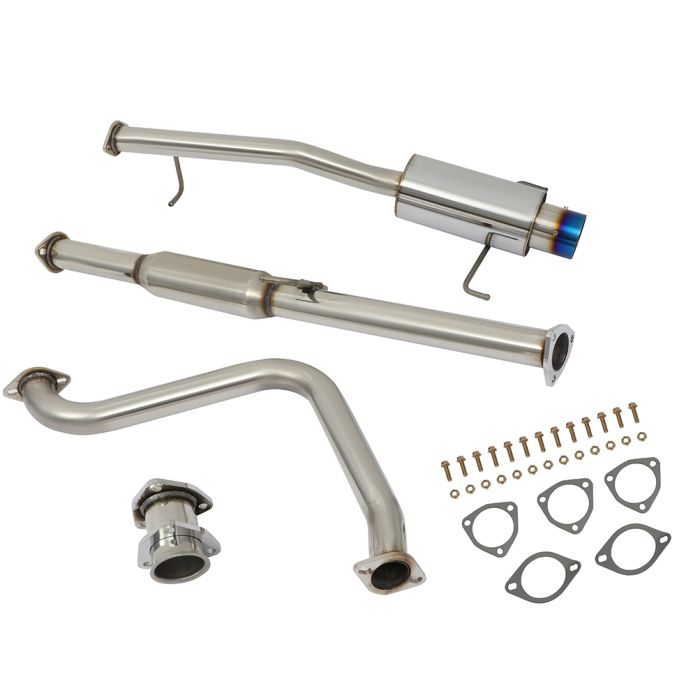 1997-2001 Honda Prelude 2.2L 4" Burnt Tip Catback Exhaust System Kit