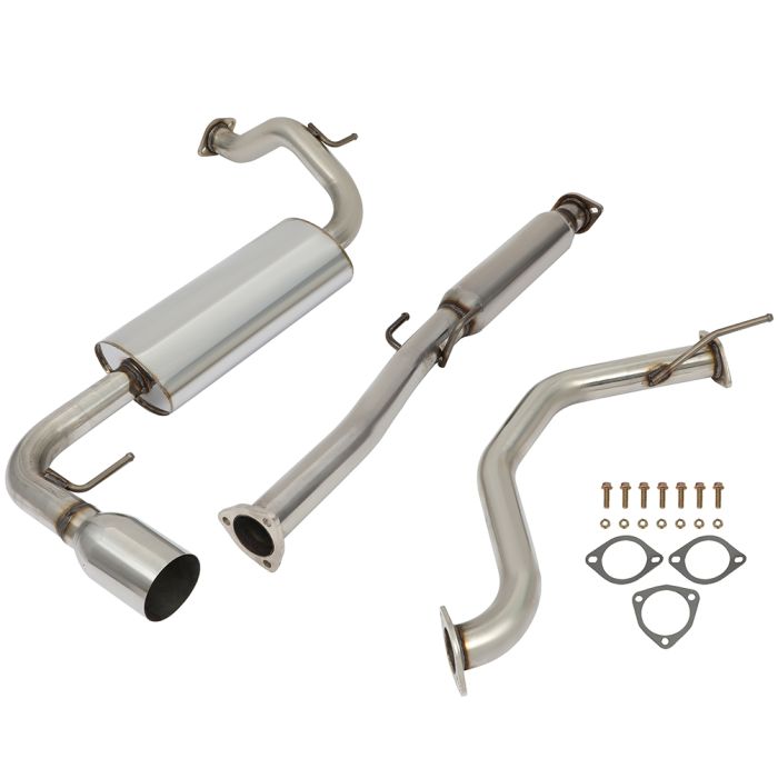 1988-1991 Honda CRX 1.5L 1.6L 4" Rolled Muffler Tip Catback Exhaust System