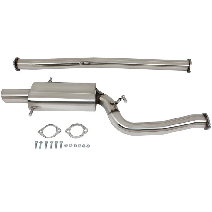 2002-2007 Subaru Impreza 2.0L 2.5L Exhaust Catback Muffler Pipe Oval 3.5" Tip System Turboback