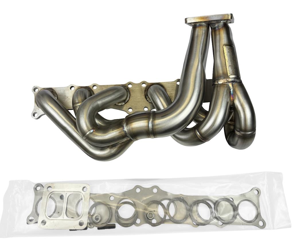 N54 Top Mount Single Front Facing Turbo Manifold T3 T4 135i 335i 535i Z4 Divided