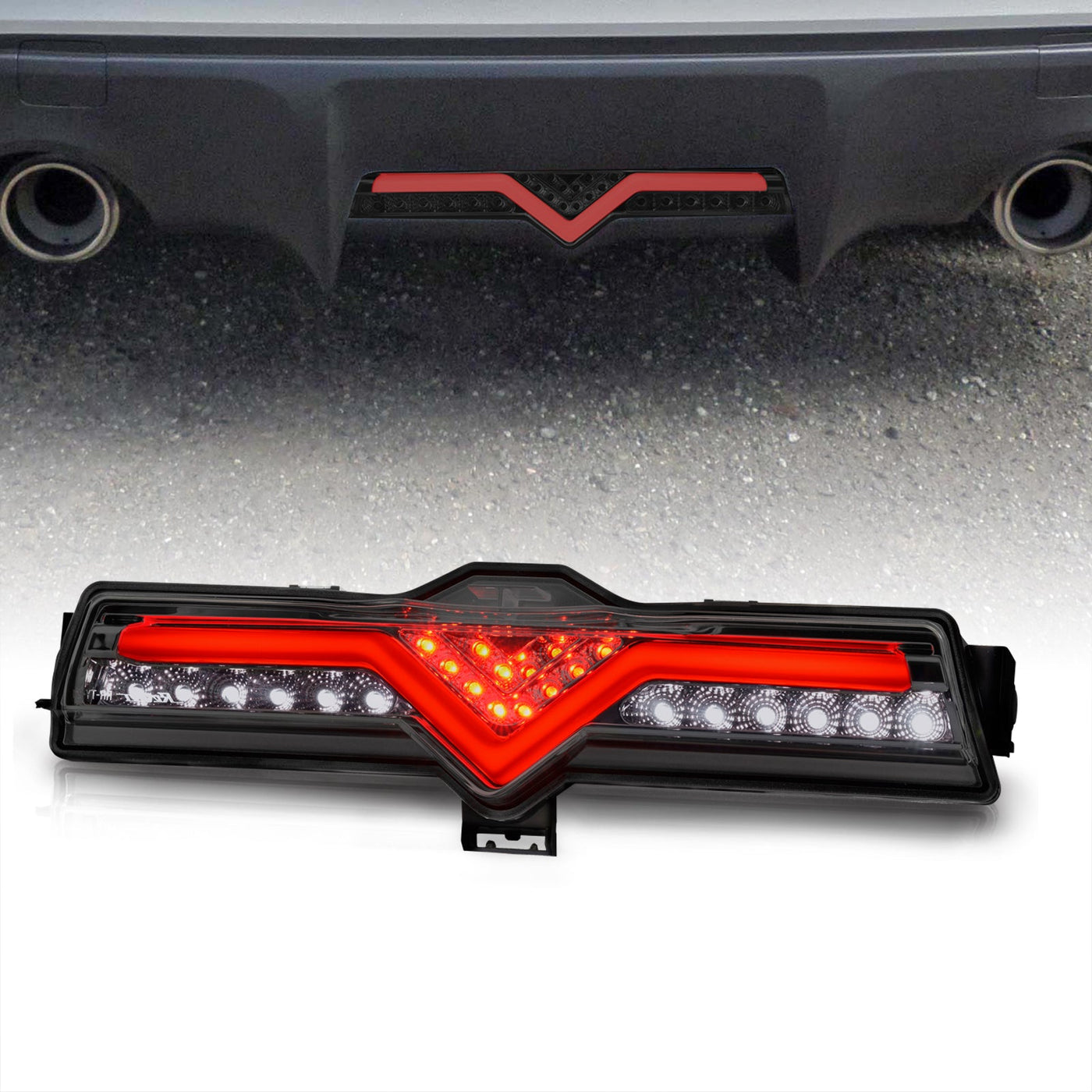 Scion FRS 2013-2016 / Toyota 86 2017-2020 / Subaru BRZ 2013-2020 3in1 Red LED Rear Brake Light Smoke Len