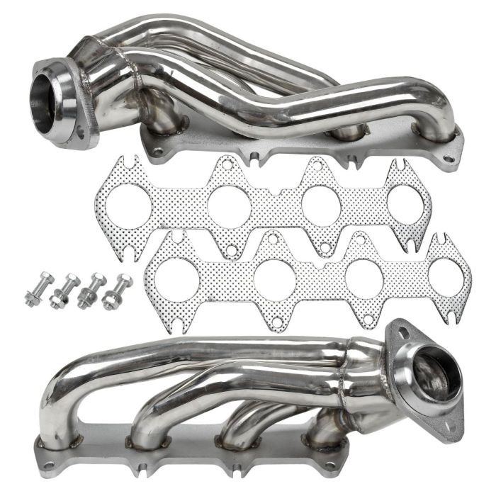 Stainless Shorty Header Exhaust for 2004-2010 Ford F150 5.4L V8