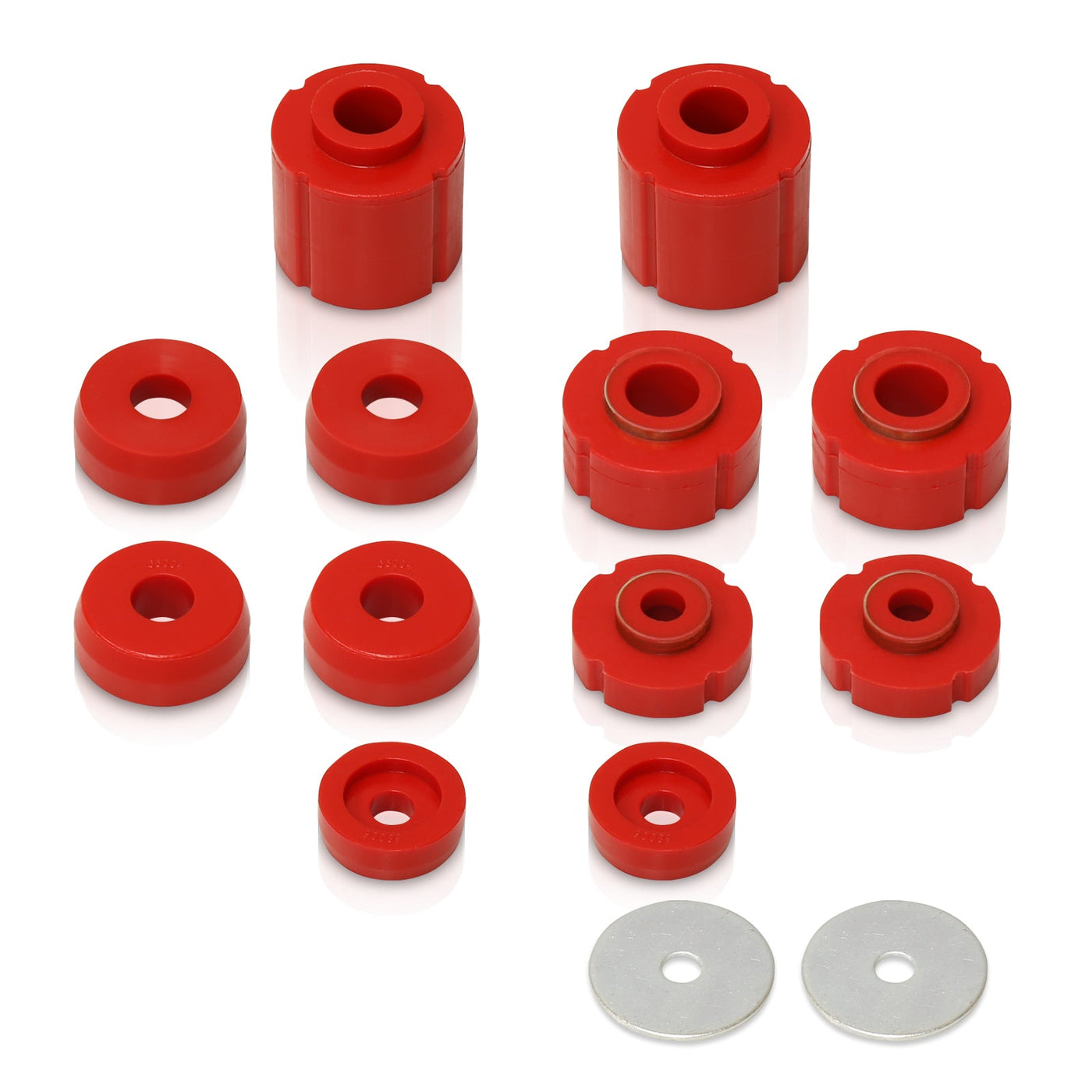 Ford F150 F250 F350 1980-1996 Body Mount Bushings Kit Red