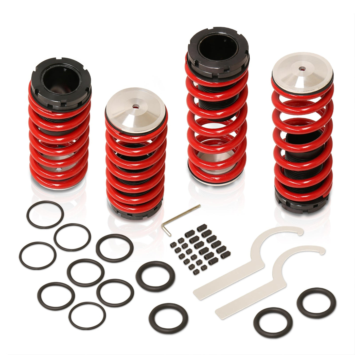 Hyundai Tiburon V6 2002-2005 Coilover Sleeves Kit Red