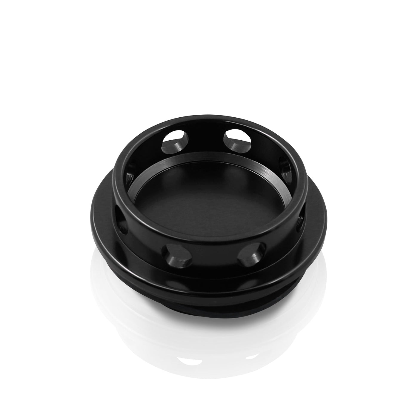 Toyota Aluminum Round Circle Hole Style Oil Cap Black