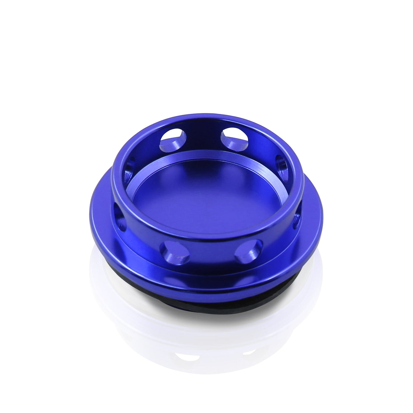 Toyota Aluminum Round Circle Hole Style Oil Cap Blue