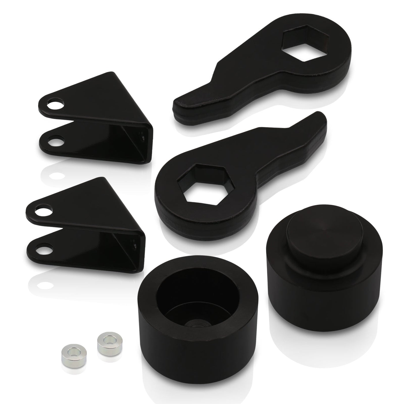 Hummer H2 2003-2010 3" Front 3" Rear Leveling Lift Kit Black (Excluding Air Ride Suspensions)