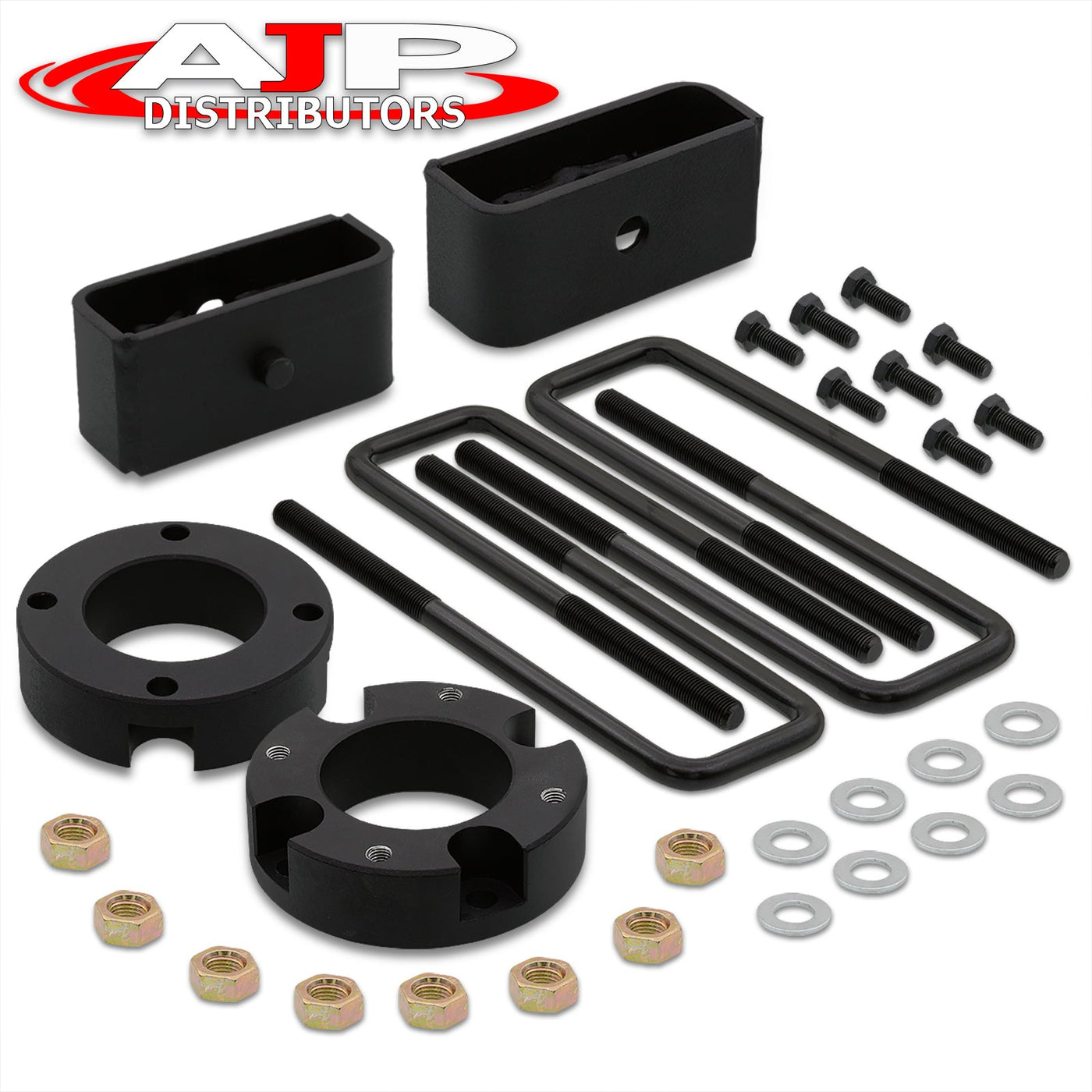 Toyota Tundra 2007-2021 2" Front 2" Rear Leveling Lift Kit Black