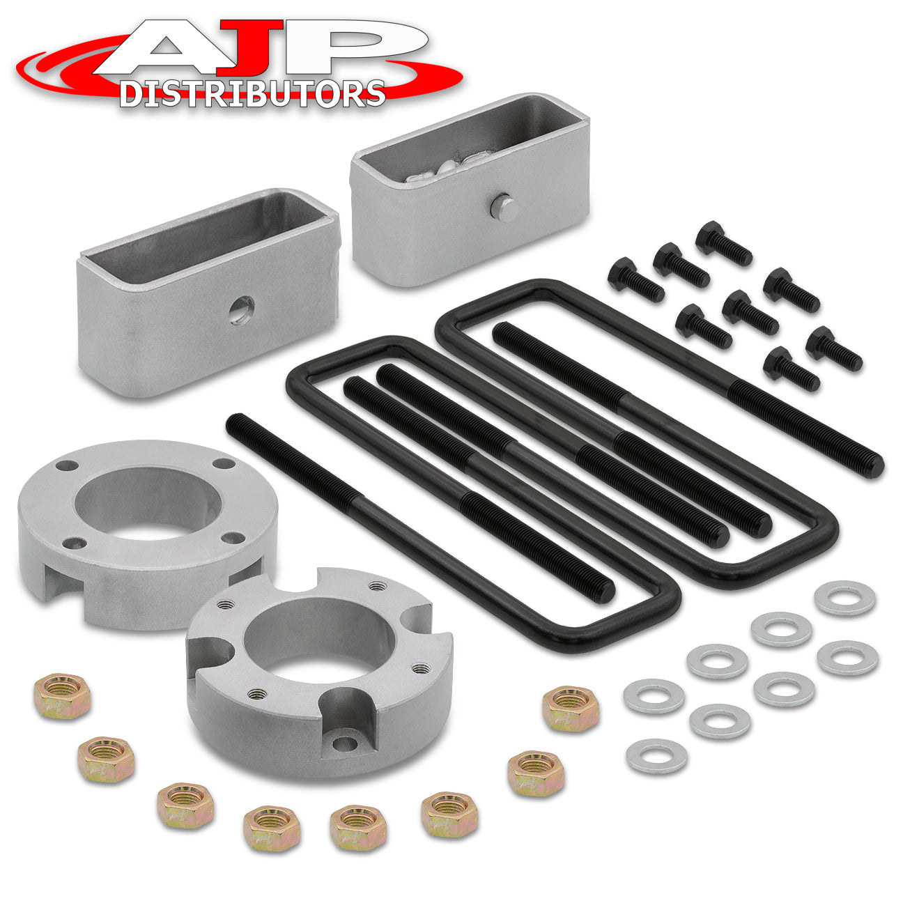 Toyota Tundra 2007-2021 2" Front 2" Rear Leveling Lift Kit Silver