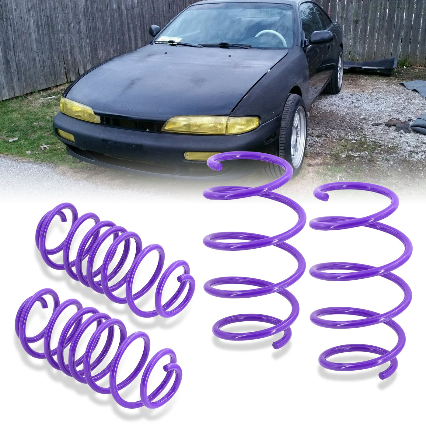 Nissan 240SX S14 1995-1998 Lowering Springs Purple (Front ~1.4" / Rear ~1.0")