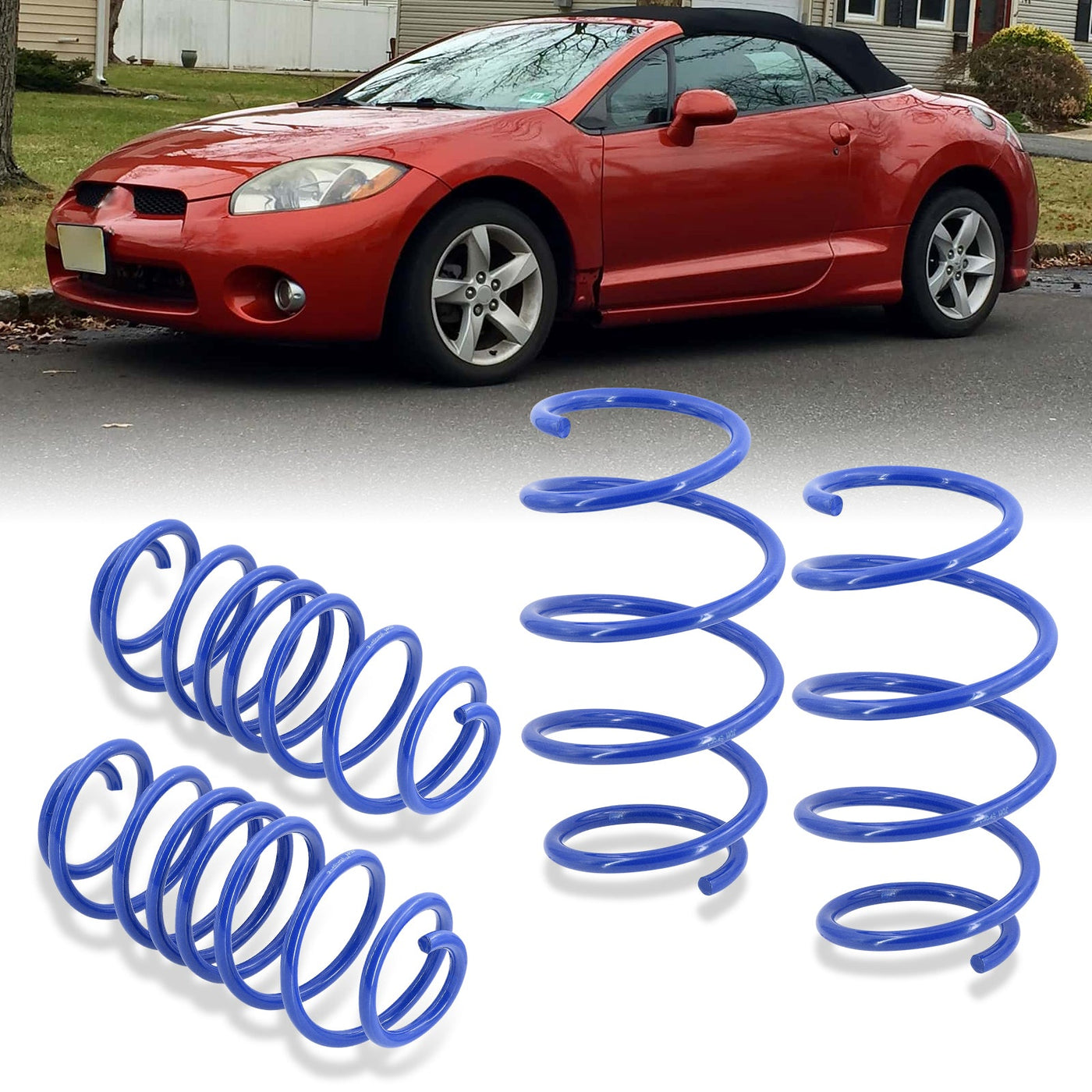 Mitsubishi Eclipse 2006-2012 Lowering Springs Blue (Front ~ 2.5" / Rear ~ 2.6")