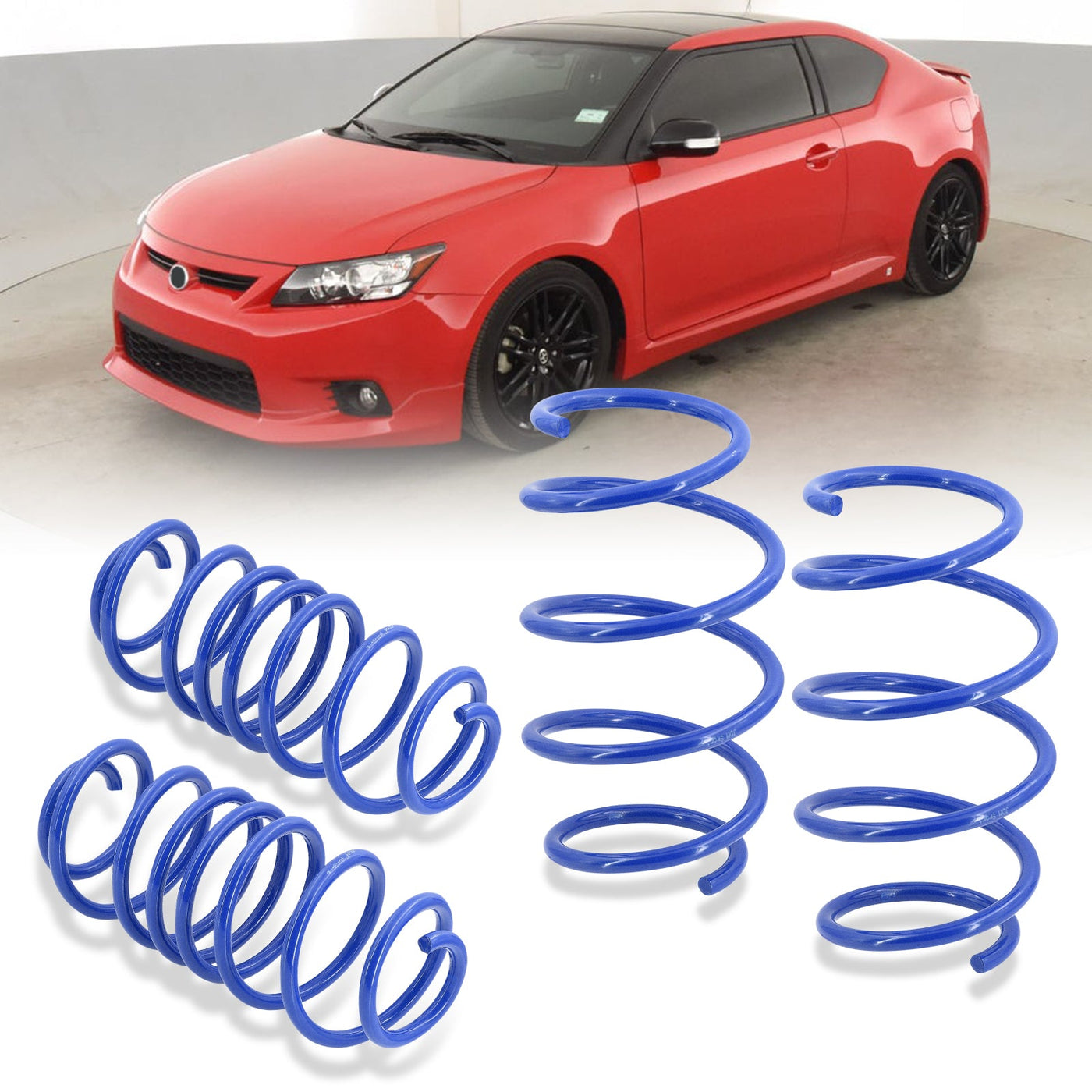 Scion TC 2011-2016 Lowering Springs Blue (Front ~1.5" / Rear ~1.8")