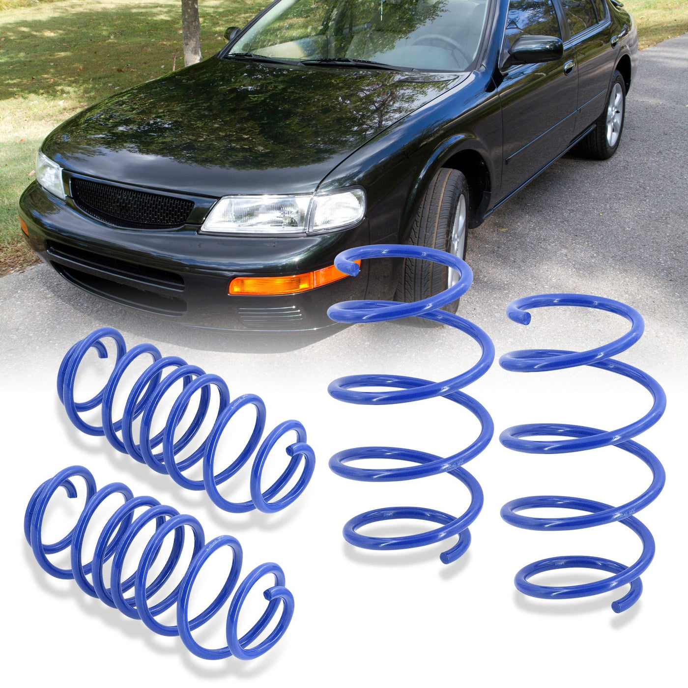 Nissan Maxima 1995-1999 Lowering Springs Blue (Front ~2.25" / Rear ~2.0")