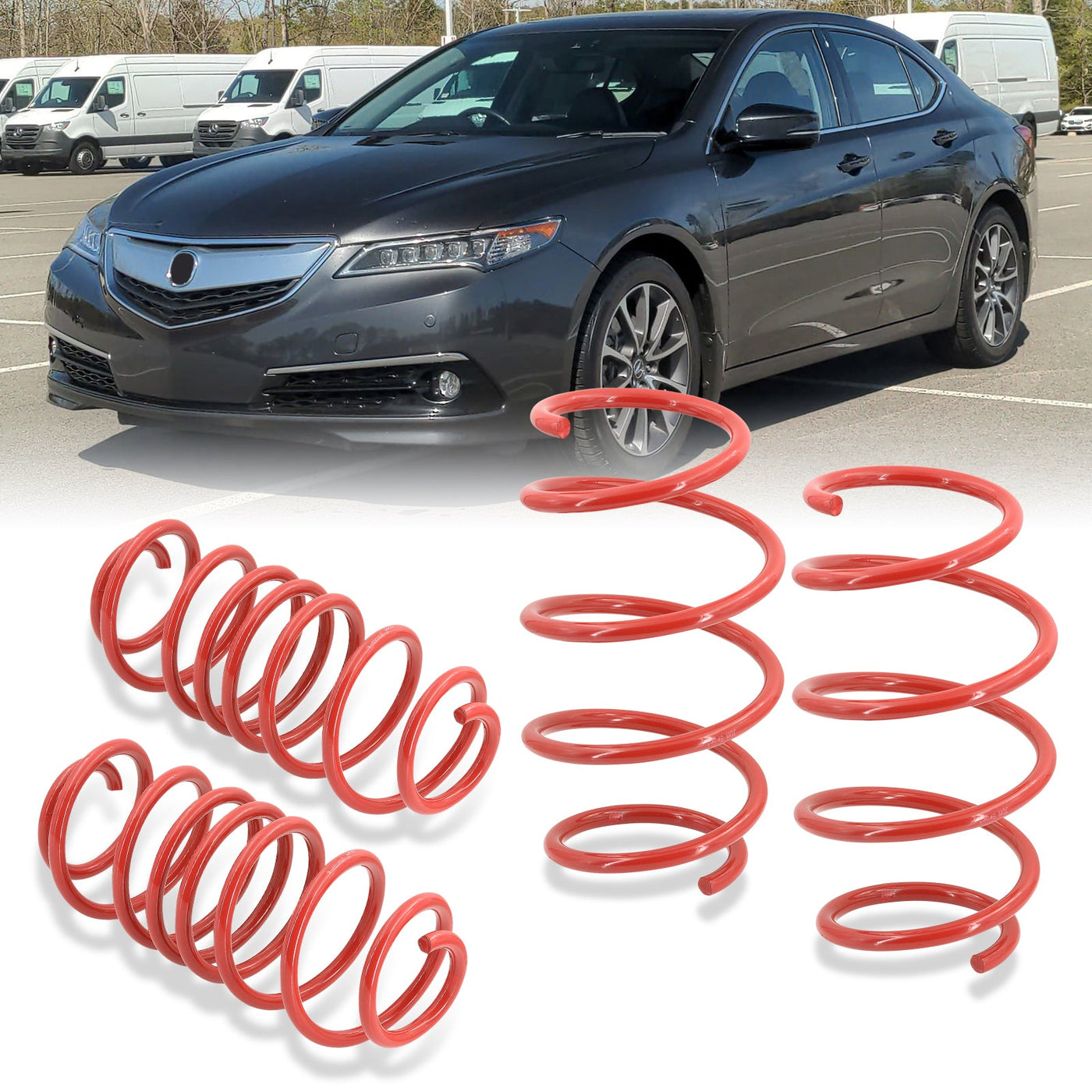 Acura TLX 2.4L 2015-2020 / Honda Accord 2013-2017 Lowering Springs Blue (Front ~2.0" / Rear ~2.1")