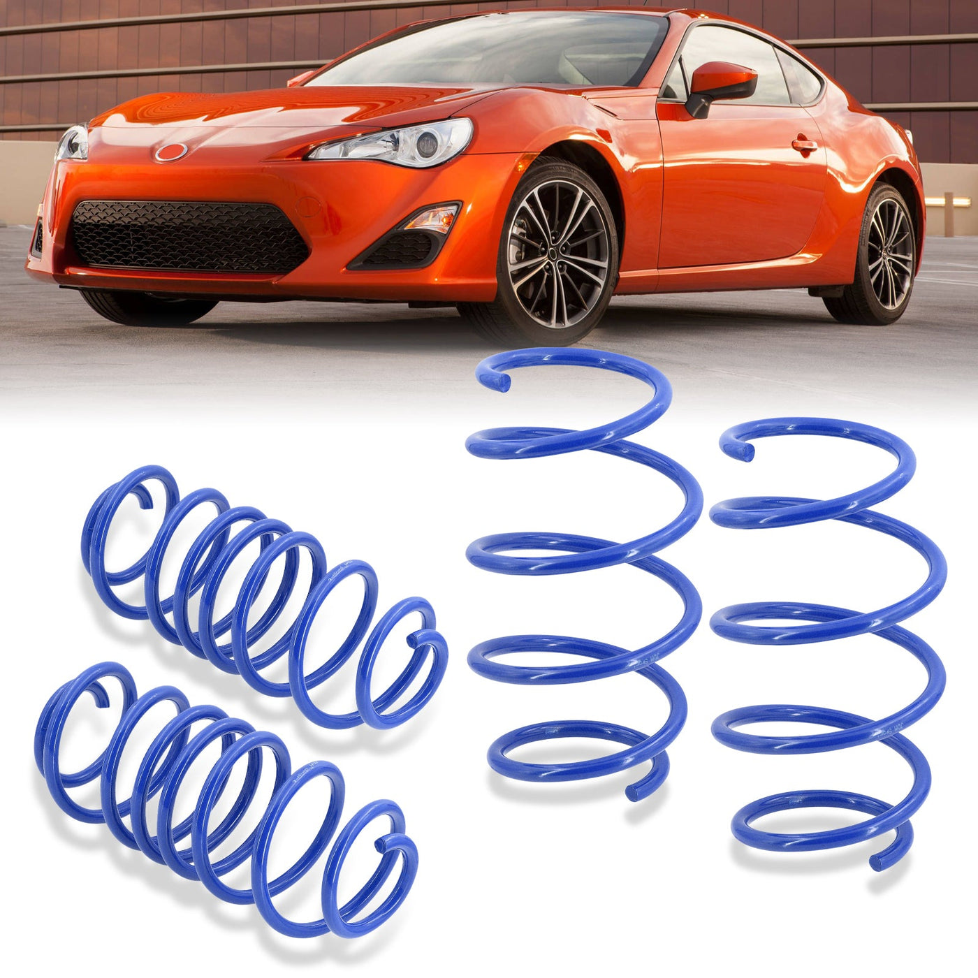 Scion FRS 2013-2016 / Toyota 86 2017-2020 / Subaru BRZ 2013-2020 Lowering Springs Blue (Front ~2.0" / Rear ~2.1")