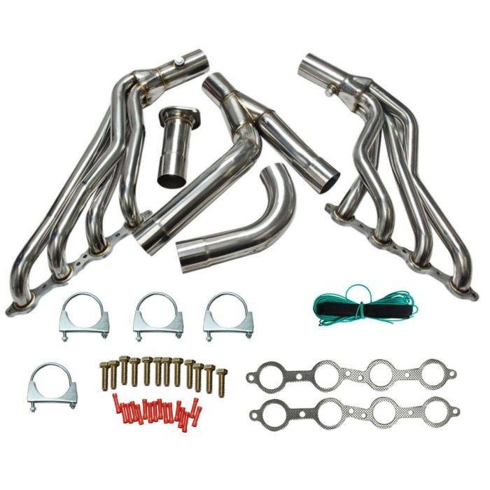 Chevy GMC GMT800 Silverado Sierra 1500 99-06 Long Tube Header Y-Pipe Kit