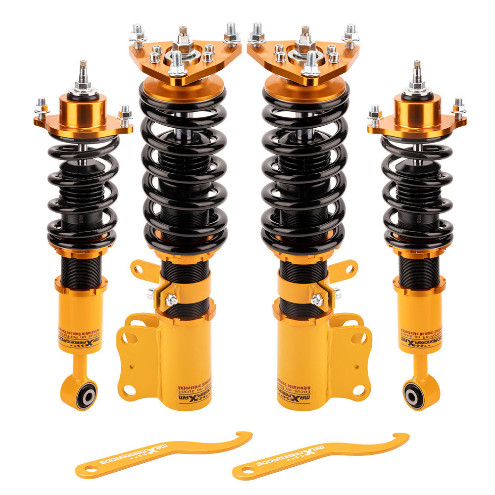 Mitsubishi Lancer ES Sedan 4-Door 2008-2016 Adjustable damper Coilover Lowering Kit 2.0L Adj Height (Set of 4)