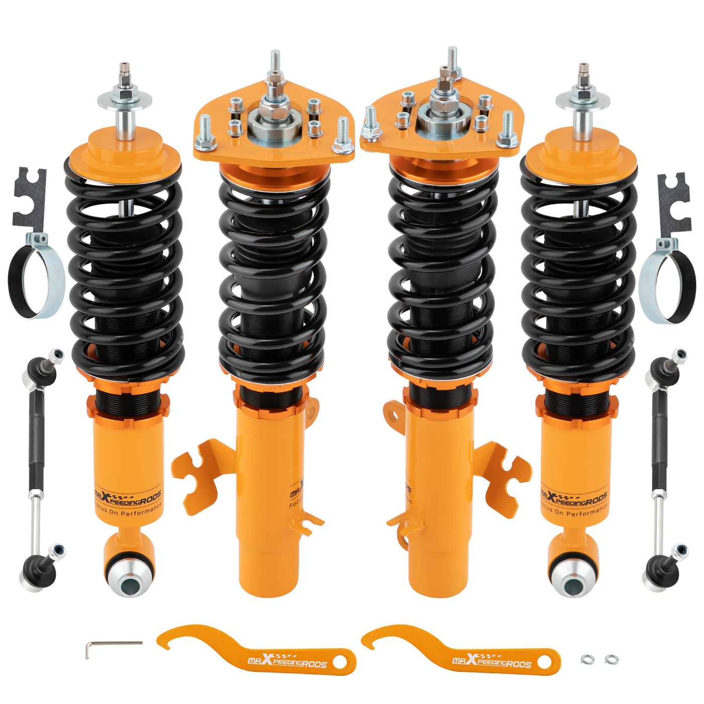 4pcs Coilovers Kits MINI Clubman R55 / R55 LCI /Cooper/Clubman 2007–2014 Adj. Damper Shock Absorbers lowering kit