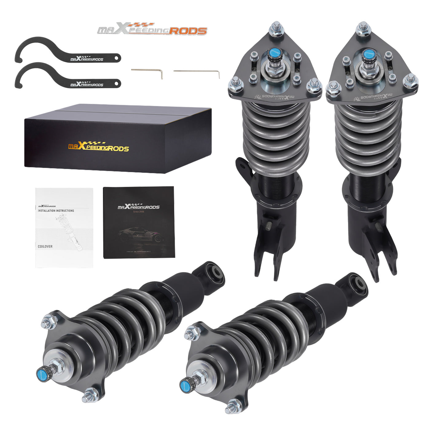 COT7 Coilovers Shock Strut Suspension Mitsubishi Lancer 08-16 lowering kit