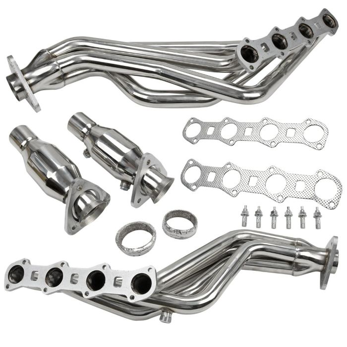 1999-2004 Ford F150 Pickup V8 5.4L Long Tube Header Exhaust Manifold w/O2 Sensor and EGR