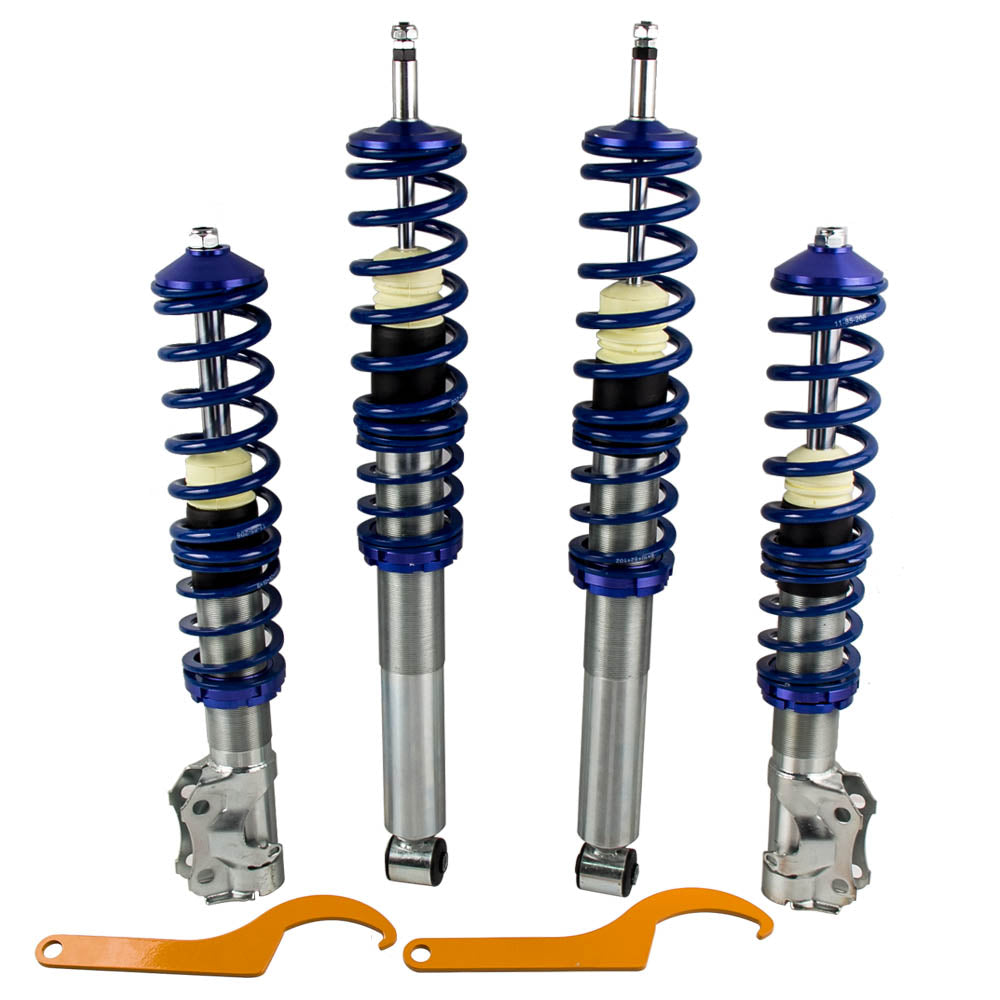 Lowering Suspension Coilover Kit Volkswagen Golf Mk3 1991-2000 (1E)- Blue Struts