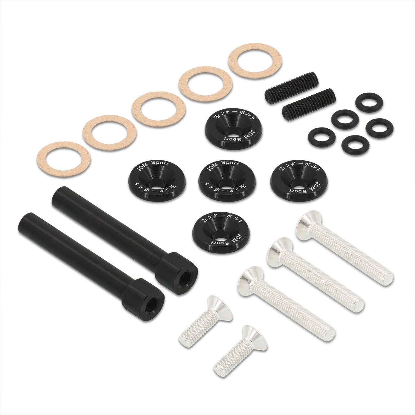 JDM Sport Acura Honda D-Series D15 D16 Low Profile Valve Cover Washers Bolt Kit Black