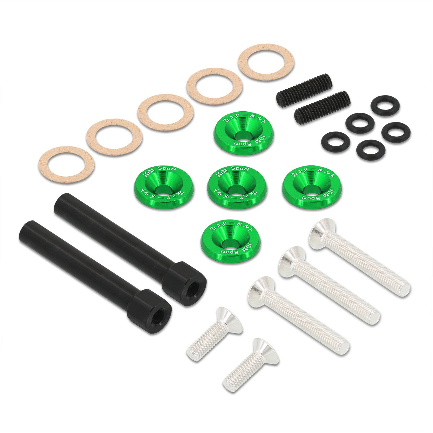 JDM Sport Acura Honda D-Series D15 D16 Low Profile Valve Cover Washers Bolt Kit Green