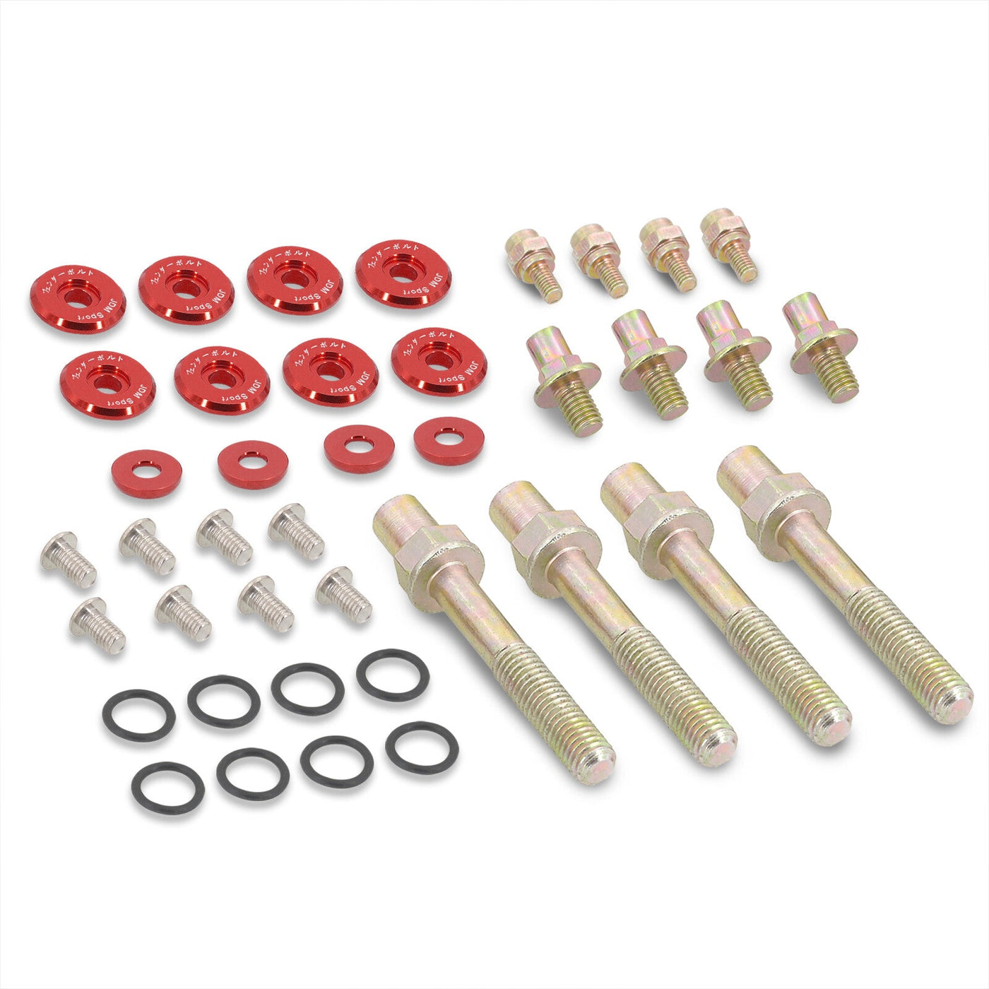 JDM Sport Acura Honda B-Series B16 B17 B18 B20 Low Profile Valve Cover Washers Bolt Kit Red