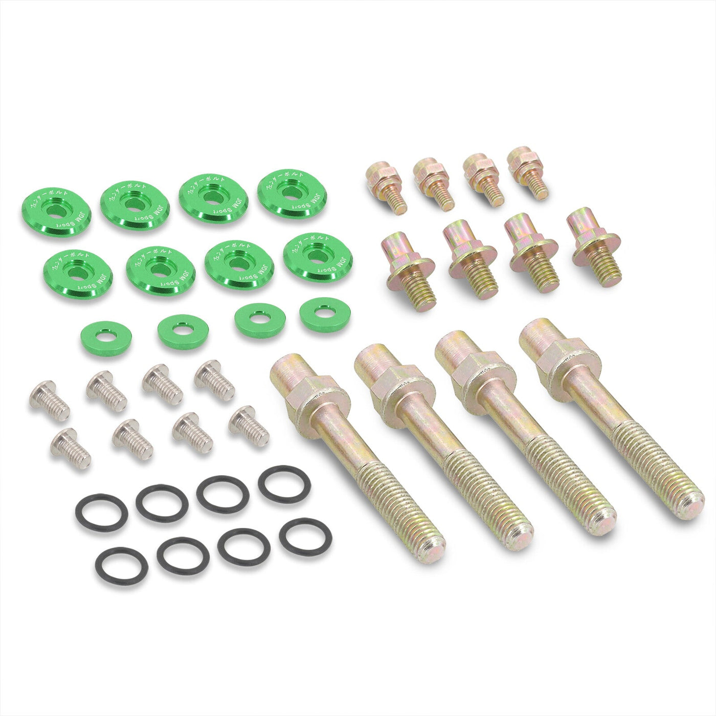 JDM Sport Acura Honda B-Series B16 B17 B18 B20 Low Profile Valve Cover Washers Bolt Kit Green