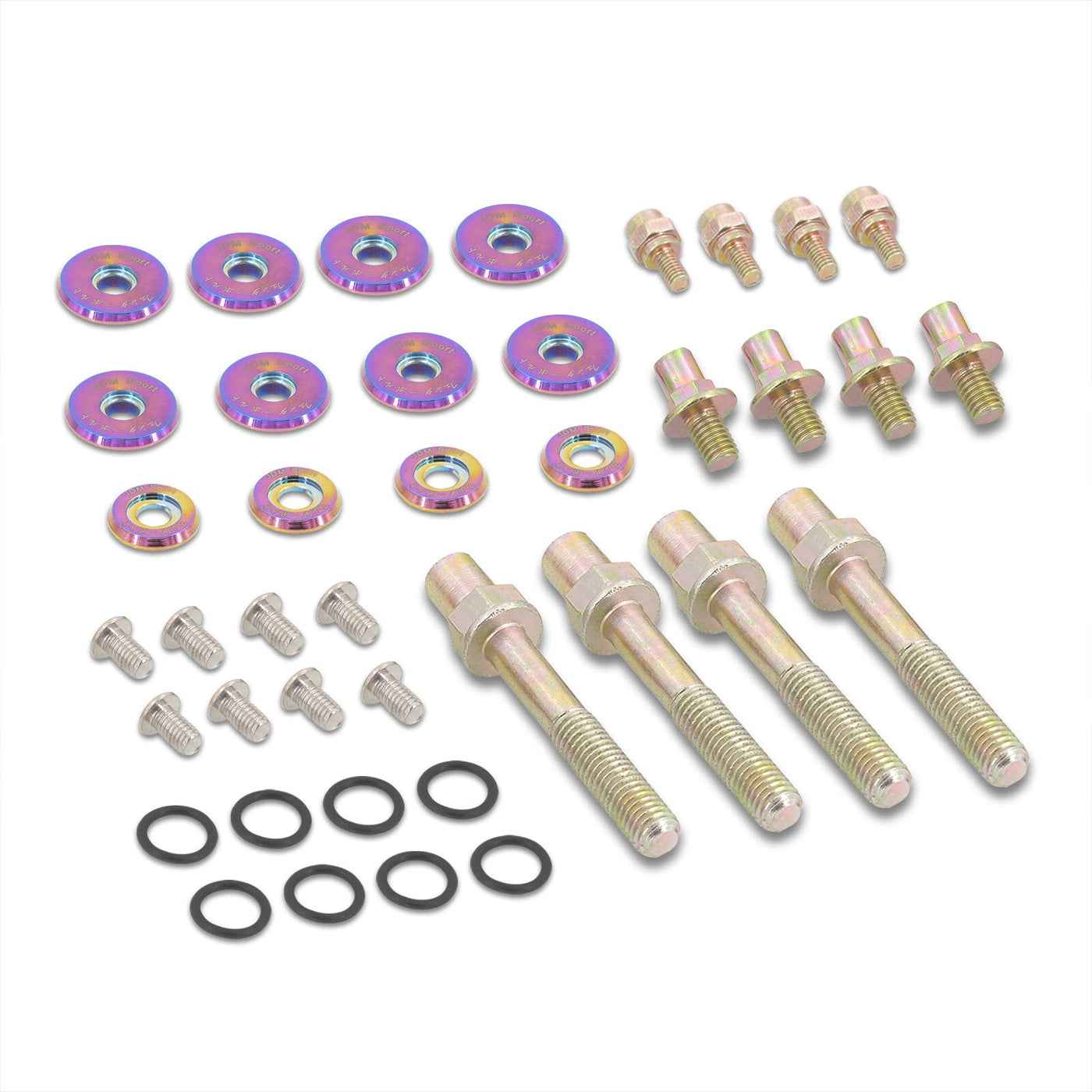 JDM Sport Acura Honda B-Series B16 B17 B18 B20 Low Profile Valve Cover Washers Bolt Kit Neo Chrome