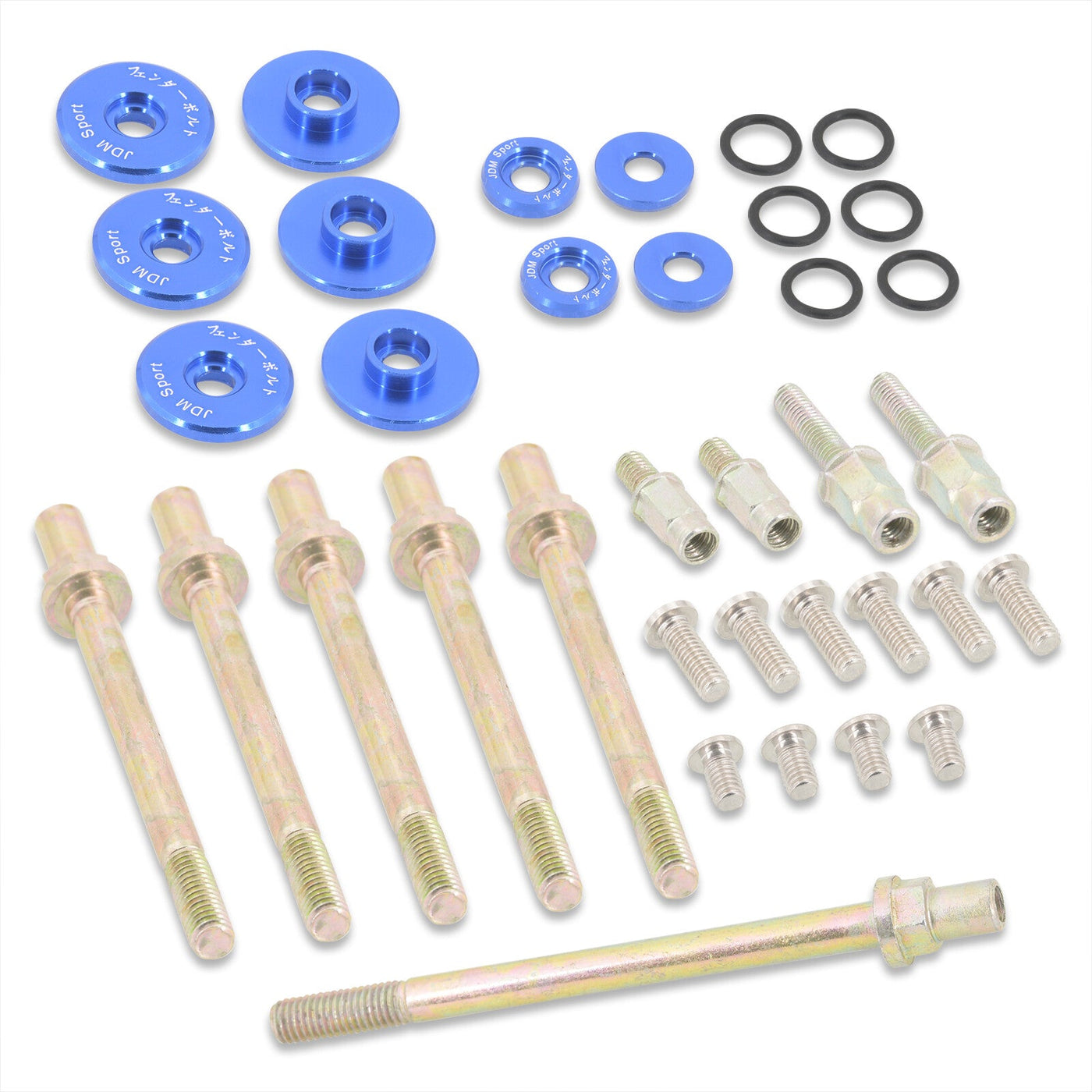 JDM Sport Acura Honda K-Series K20 K24 Low Profile Valve Cover Washers Bolt Kit Blue