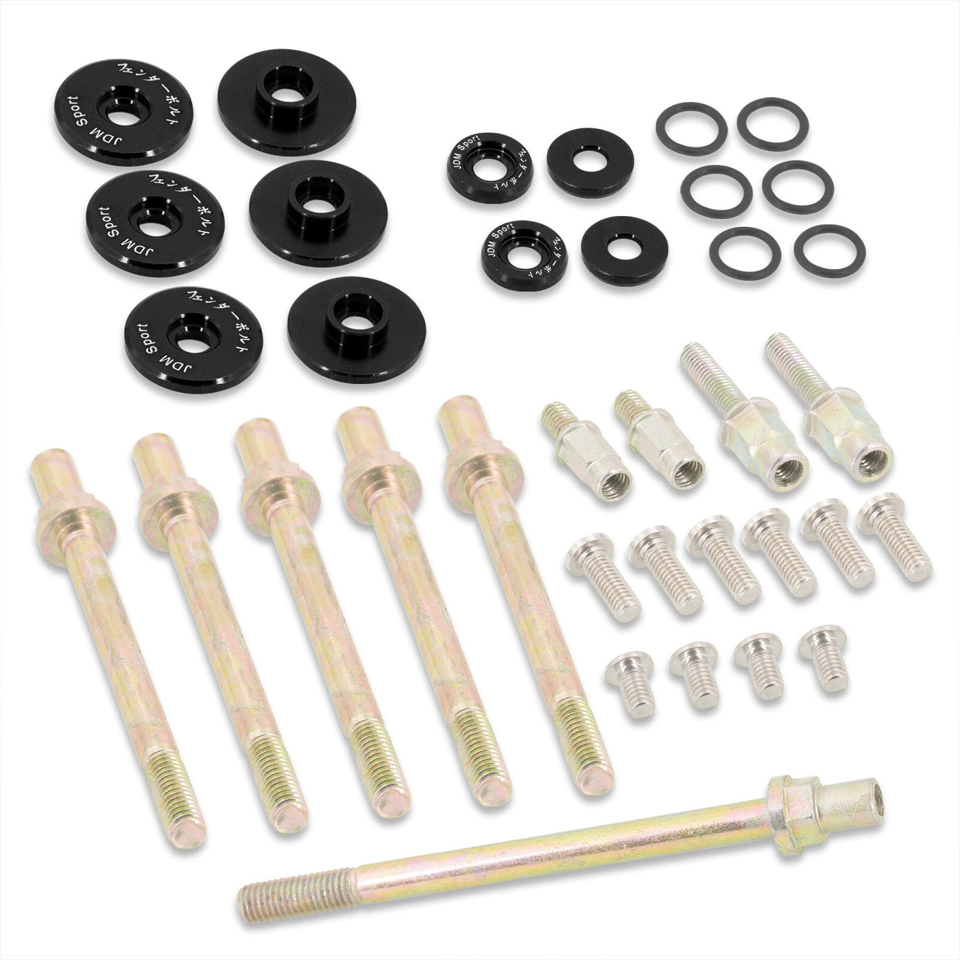 JDM Sport Acura Honda K-Series K20 K24 Low Profile Valve Cover Washers Bolt Kit Black