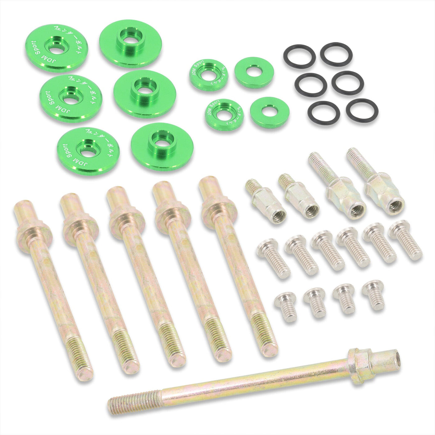 JDM Sport Acura Honda K-Series K20 K24 Low Profile Valve Cover Washers Bolt Kit Green