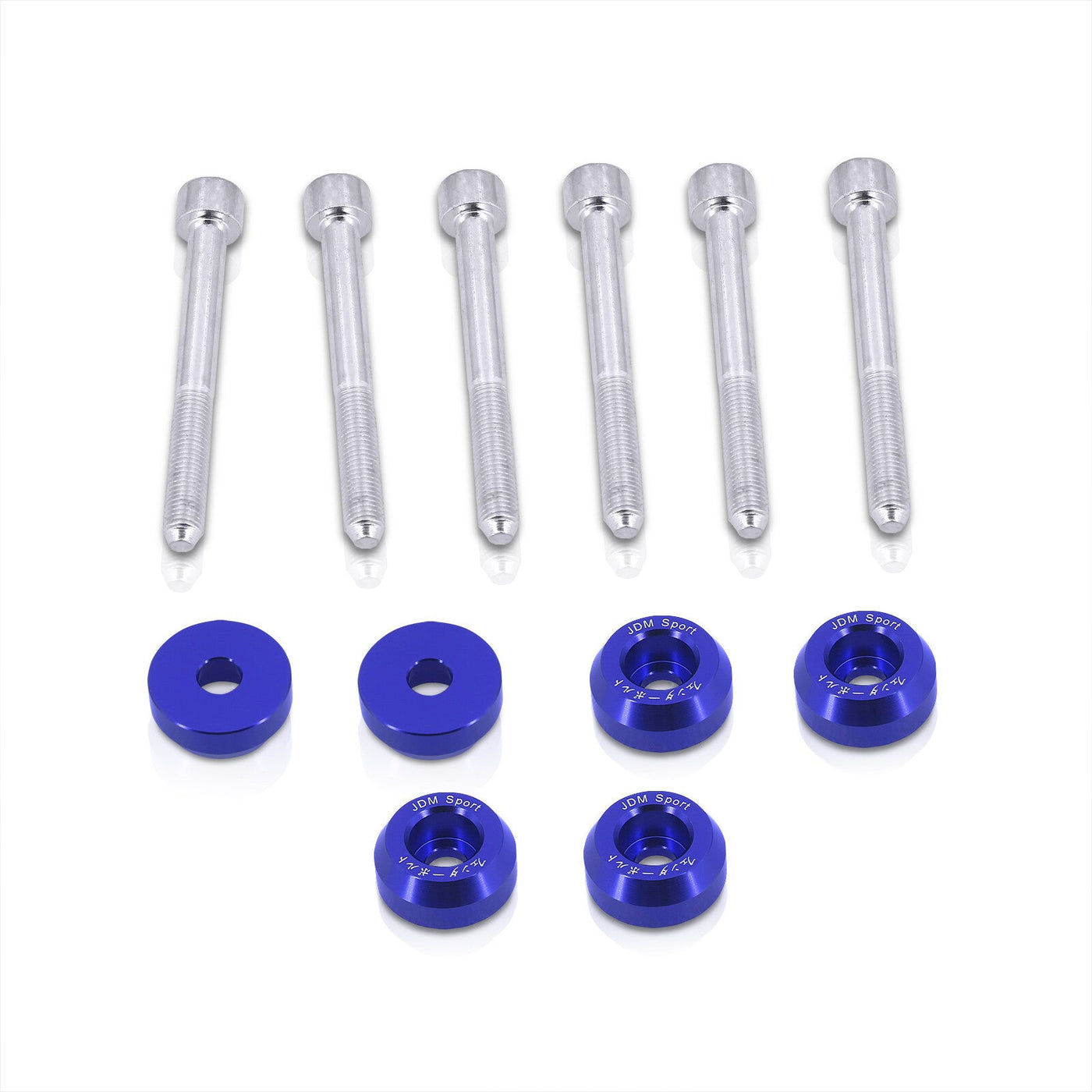 JDM Sport Acura Integra 1990-2001 / Honda Civic 1988-2000 / CRX 1988-1991 / Del Sol 1993-1997 Rear Lower Control Arms Dress Up Washers Bolt Kit Blue