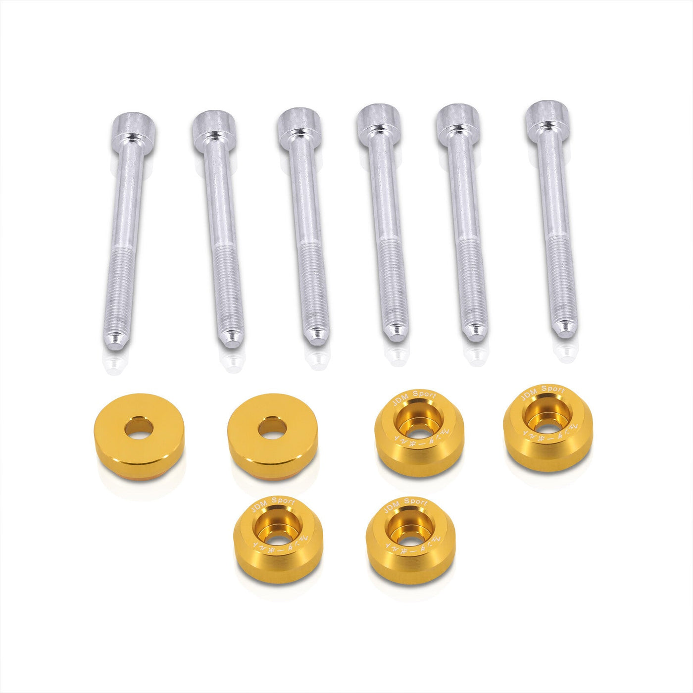 JDM Sport Acura Integra 1990-2001 / Honda Civic 1988-2000 / CRX 1988-1991 / Del Sol 1993-1997 Rear Lower Control Arms Dress Up Washers Bolt Kit Gold