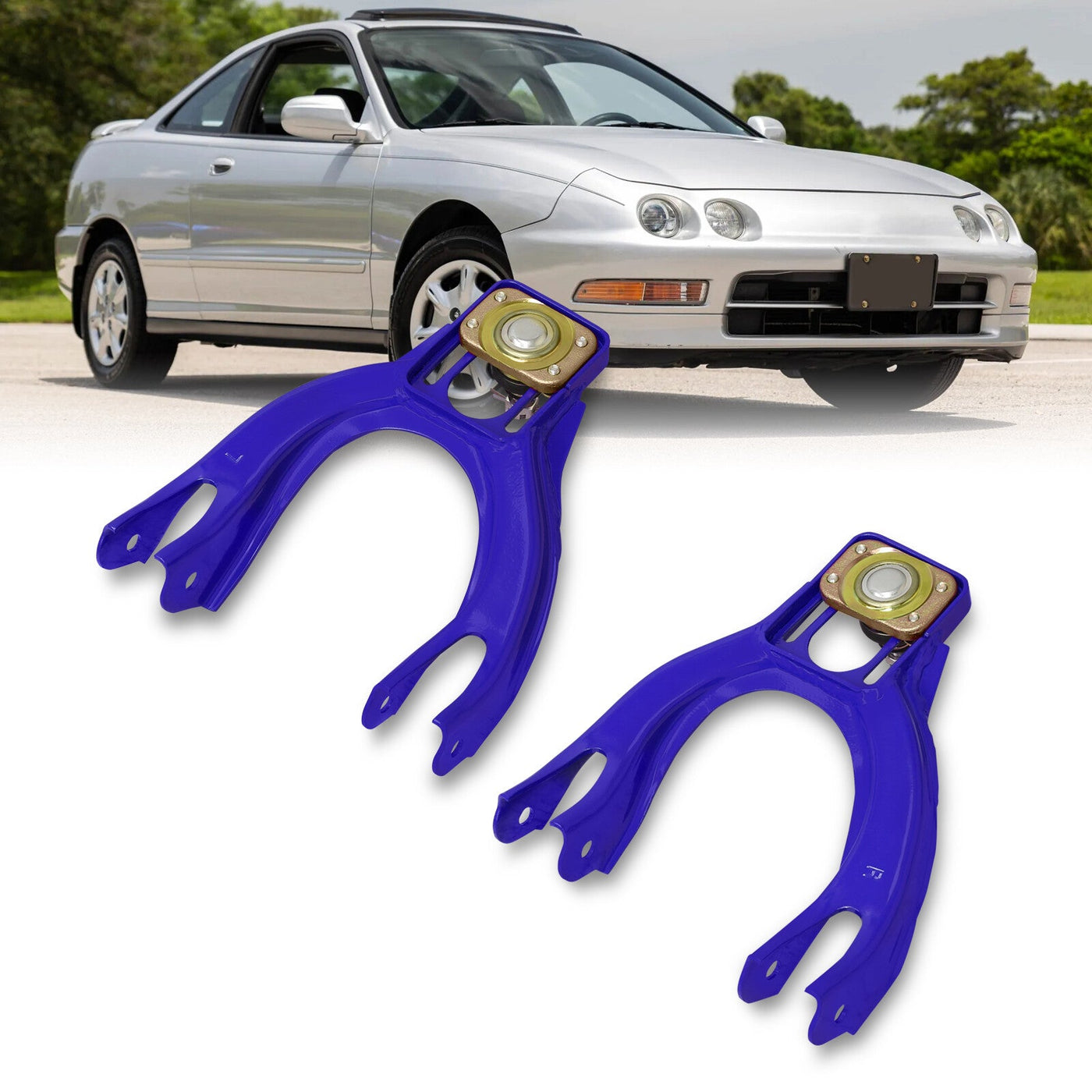 Acura Integra 1994-2001 / Honda Civic 1992-1995 / Del Sol 1993-1997 Front Upper Control Arms Camber Kit Blue