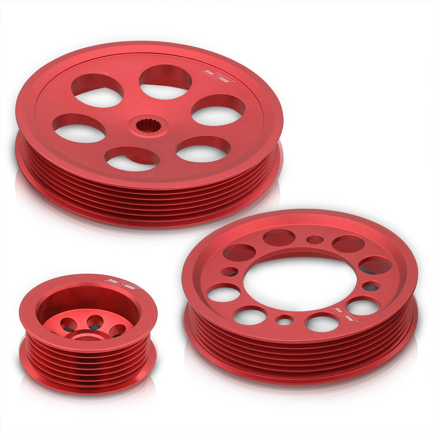 Toyota Supra 3.0L I6 Twin Turbo 1993-1998 Underdrive Crank Pulley Red