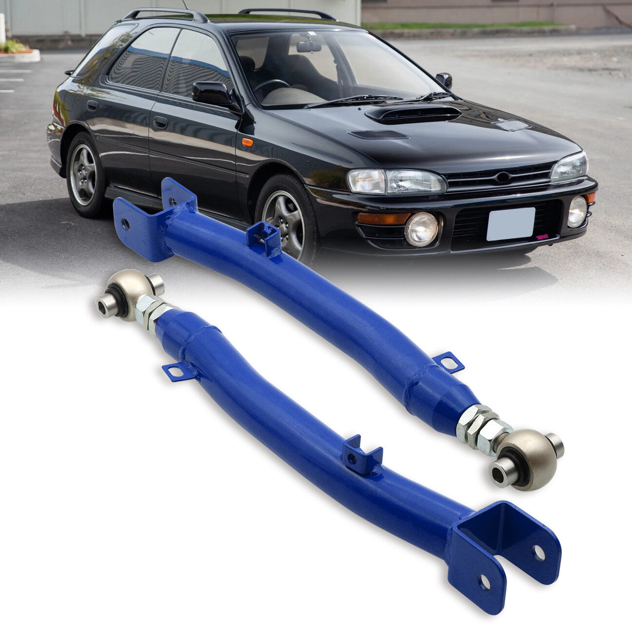 Subaru Impreza WRX STI 2002-2007 Rear Lower Adjustable Trailing Control Arms Blue