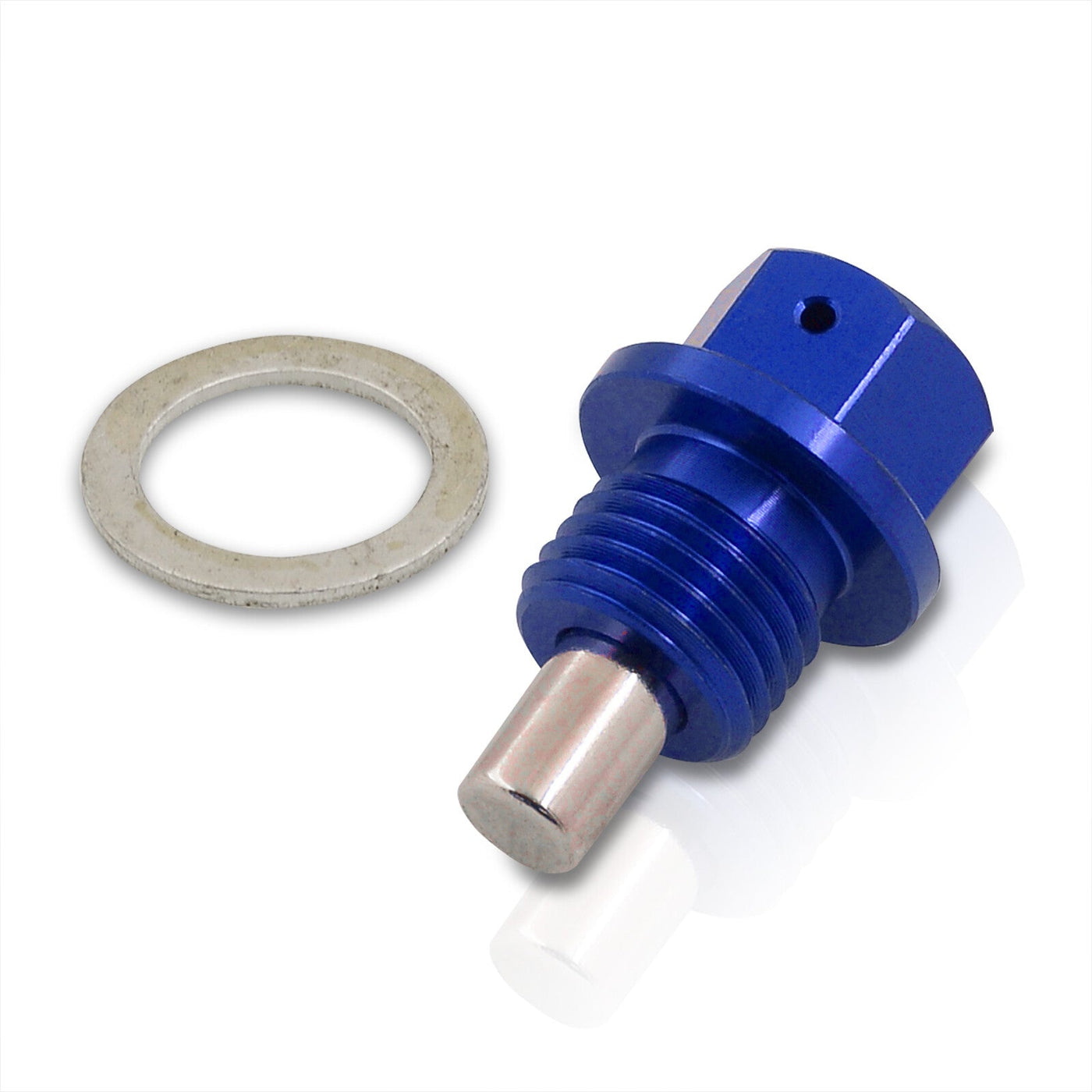 Oil Pan Magnetic Bolt with Gasket M14 x 1.5 Blue for Acura/Dodge/Ford/Honda/Hyundai/Izuzu/Jeep/Kia/Mazda/Mitsubishi