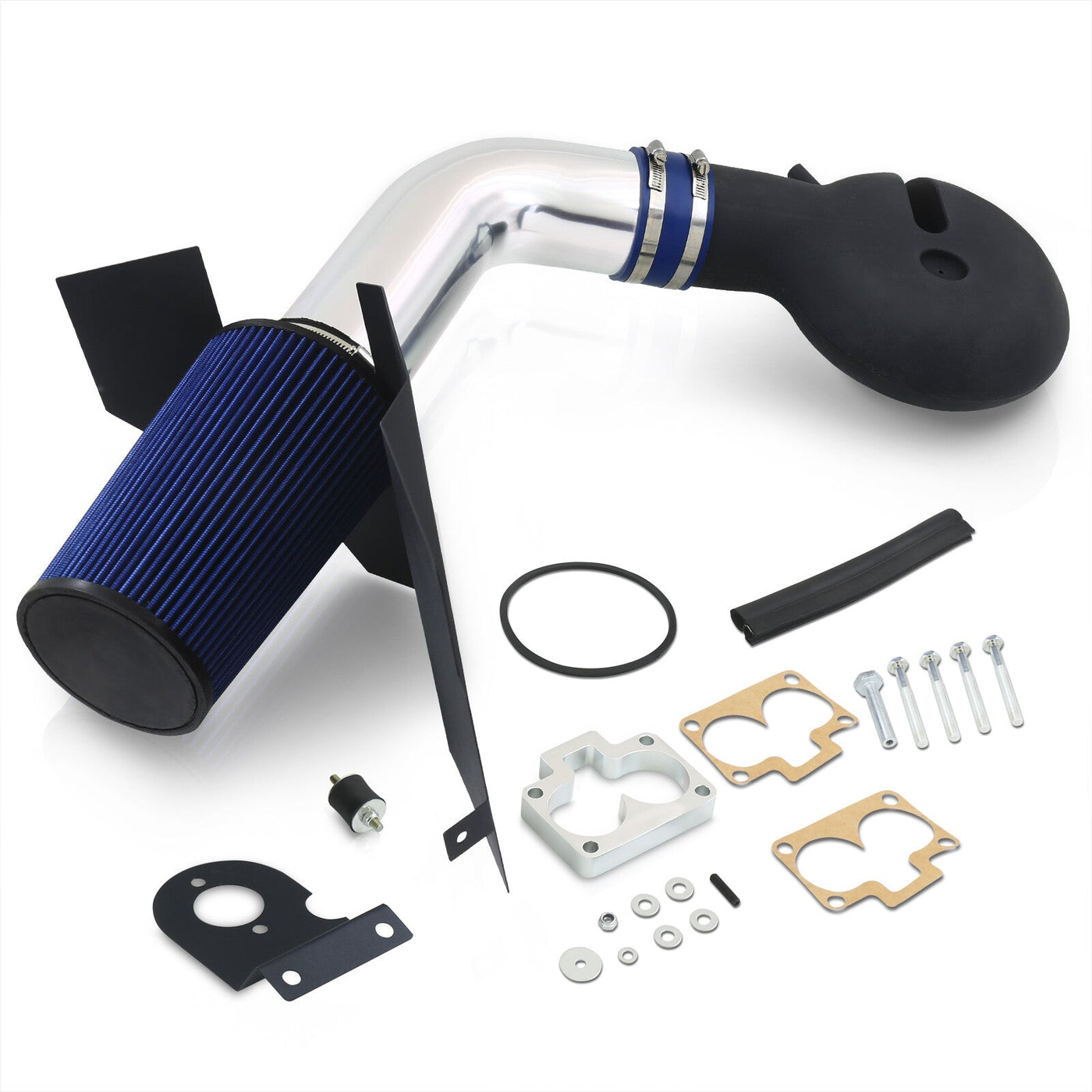 Dodge Durango 1997-1999 / Dakota 1998-2003 5.2L 5.9L V8 Cold Air Intake Polished + Heat Shield