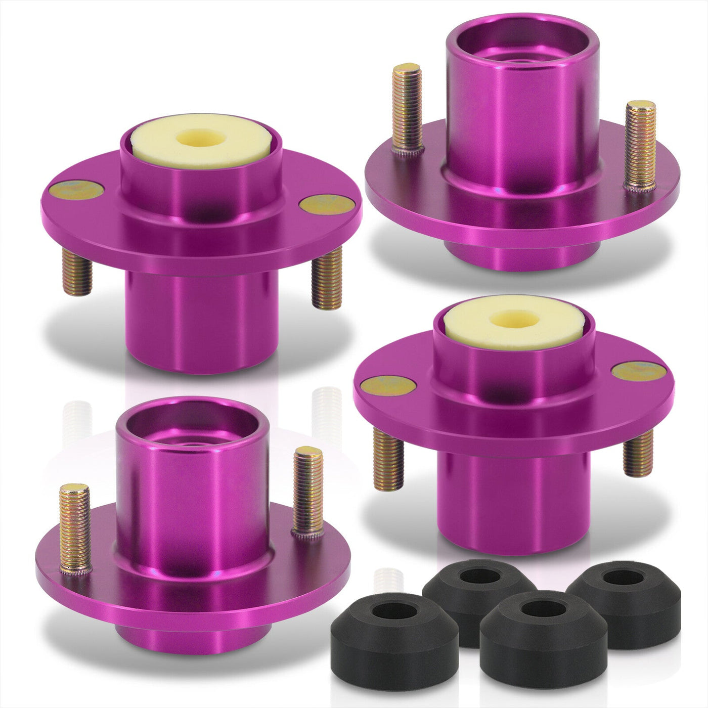 Acura Integra 1990-2001 / Honda Civic 1988-2000 / CRX 1988-1991 / Del Sol 1993-1997 Coilover Top Hats Purple (Left & Right)