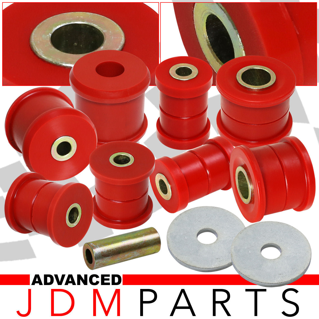 Subaru Impreza WRX 1998-2005 Front Rear Lower Control Arm Bushing Upgrade Red Polyurethane