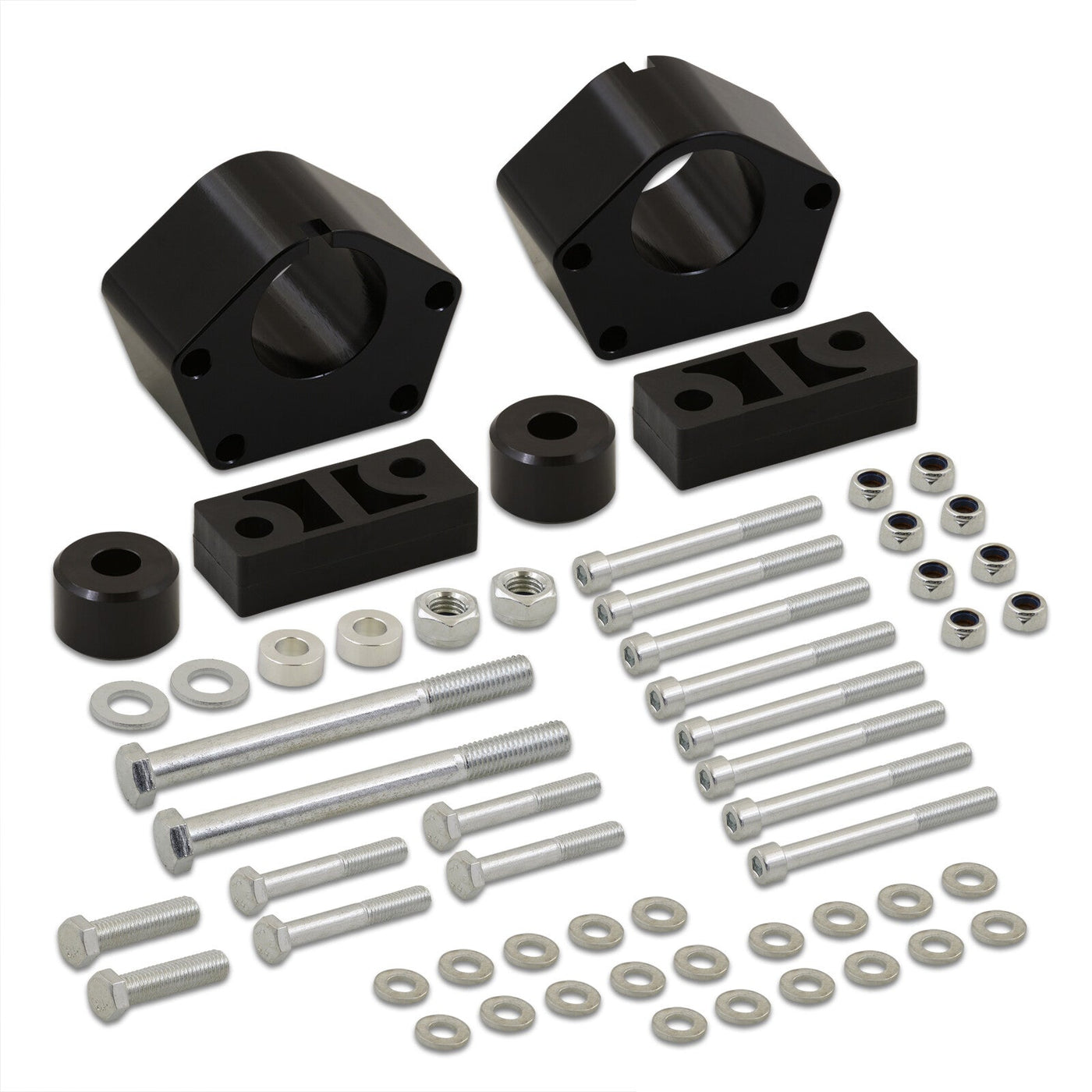 Toyota 4Runner 1984-1995 IFS 4WD 3" Front Leveling Lift Kit Black + Differential Drop & Sway Bar Drop Brackets