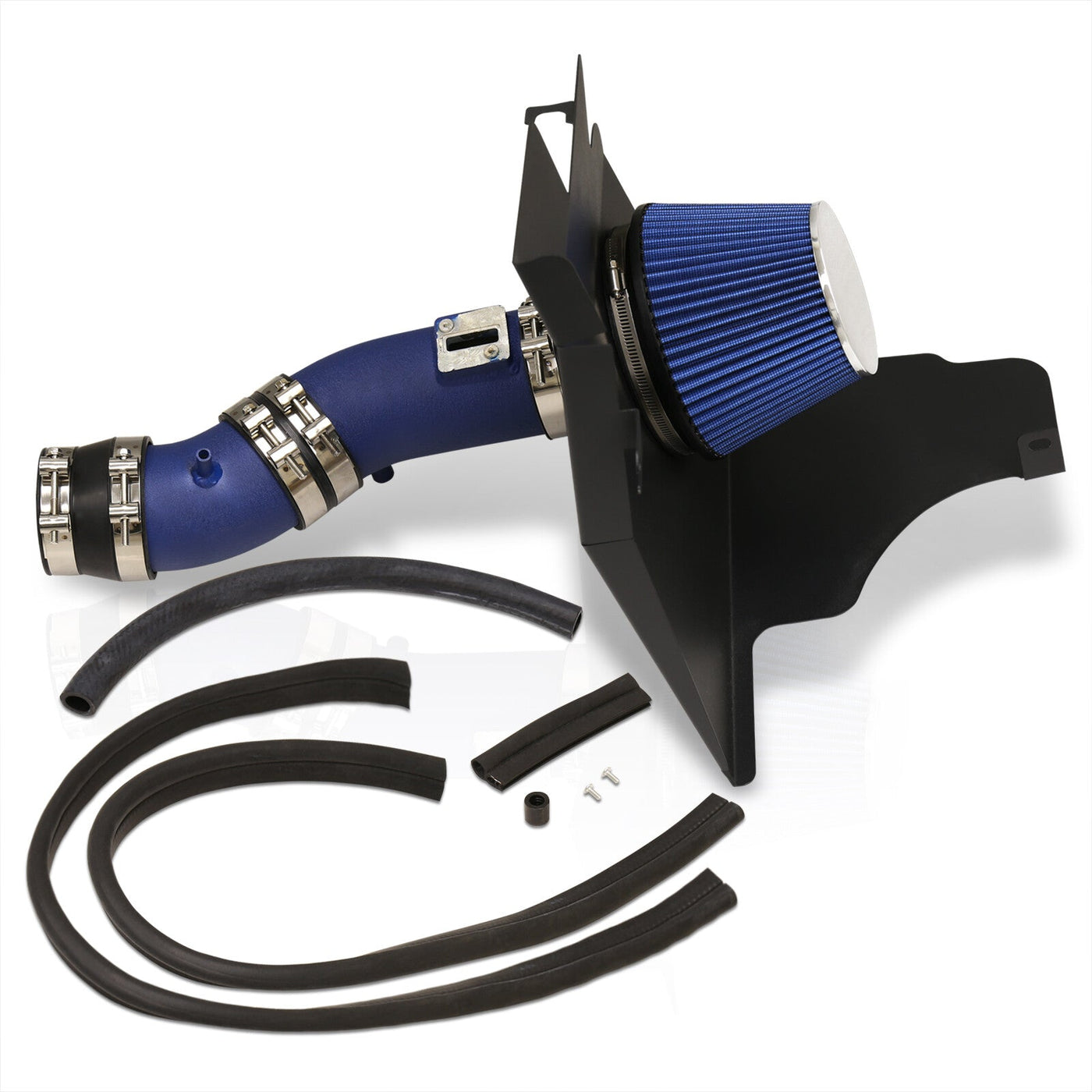 Ford Mustang 3.7L V6 2011-2014 Cold Air Intake Blue + Heat Shield