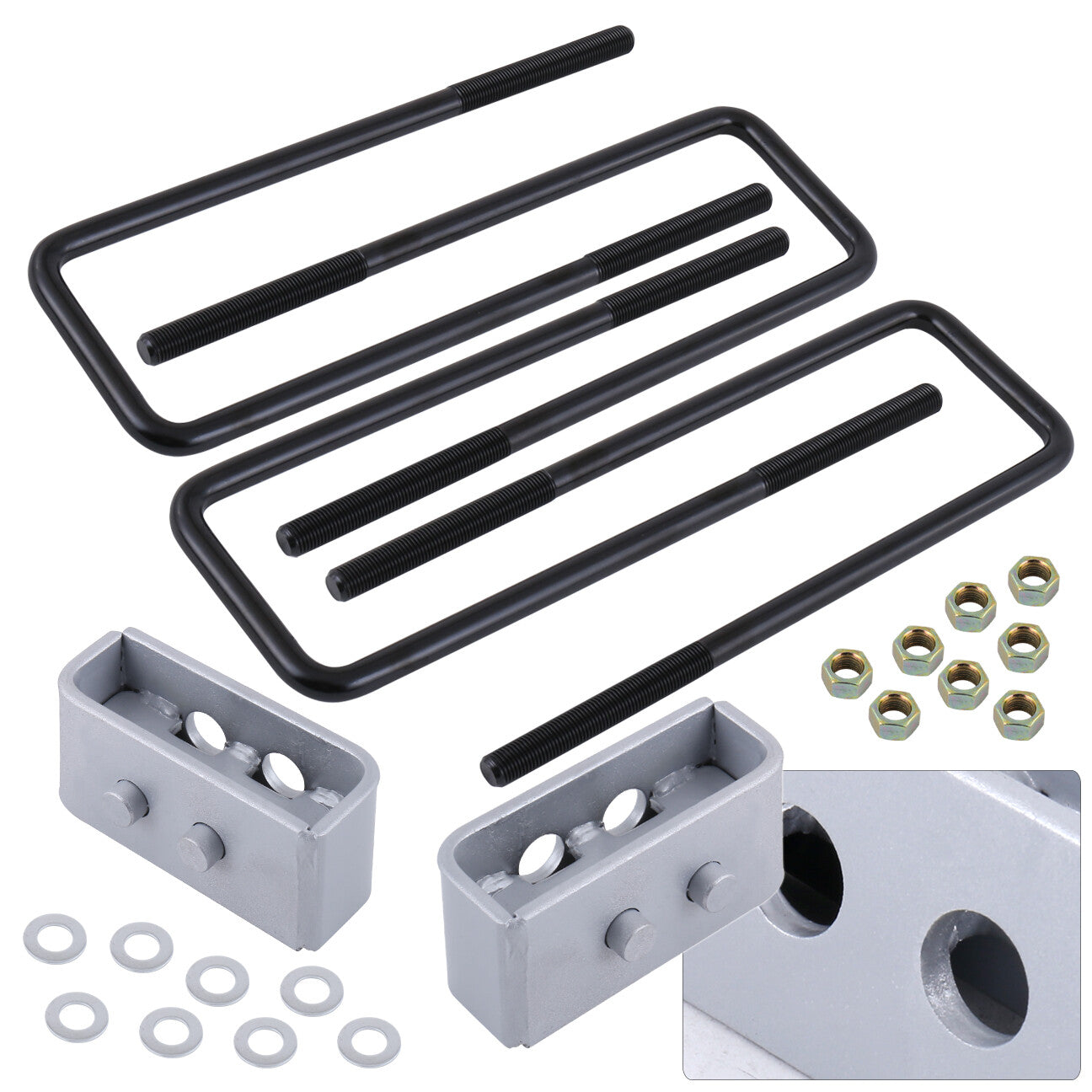 Ford F150 2004-2020 1.5" Rear Leveling Lift Kit Silver