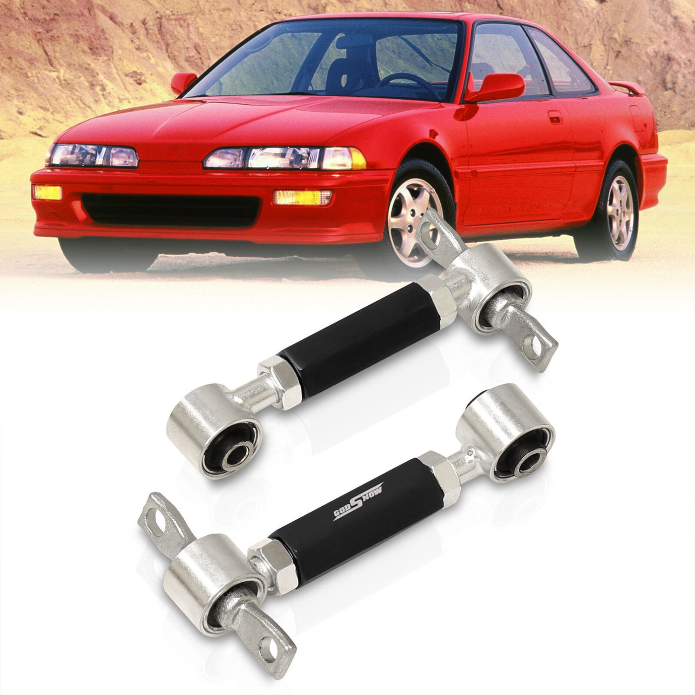 Acura Integra 1990-2001 / Honda Civic 1988-2000 / CRX 1988-1991 / Del Sol 1993-1997 Rear Control Arms Camber Kit Black