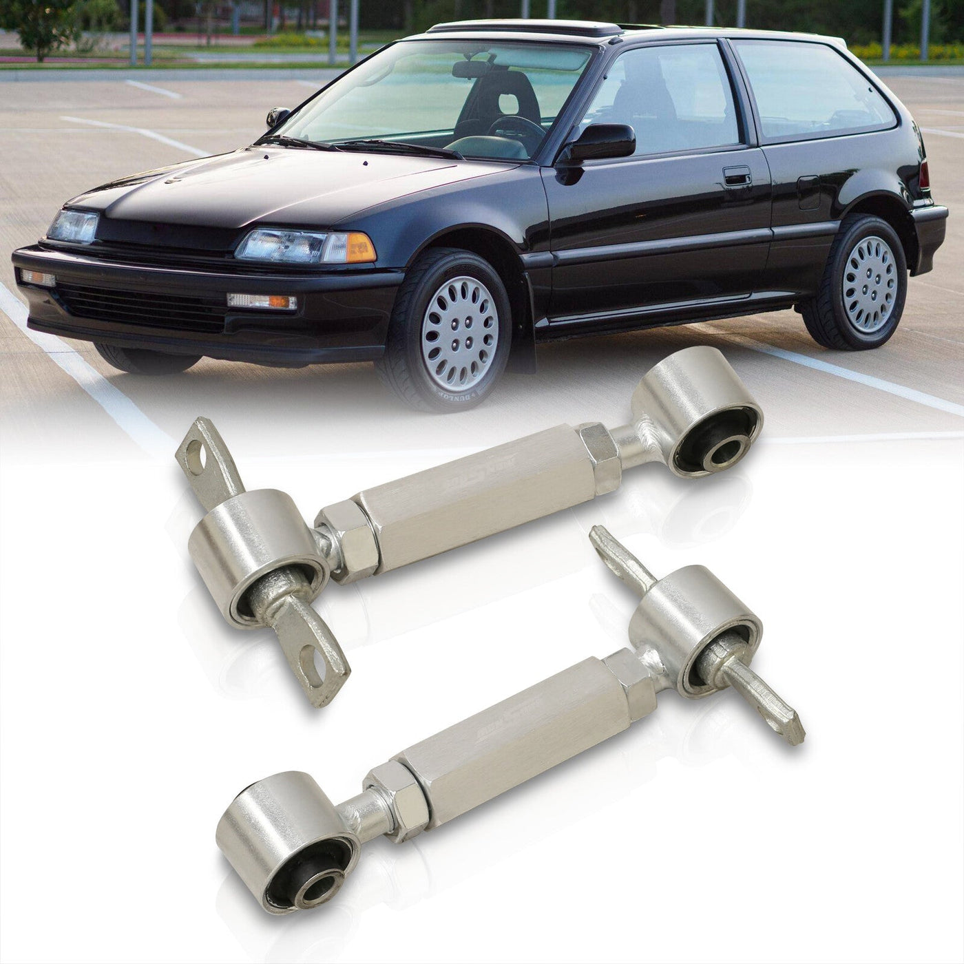 Acura Integra 1990-2001 / Honda Civic 1988-2000 / CRX 1988-1991 / Del Sol 1993-1997 Rear Control Arms Camber Kit Silver